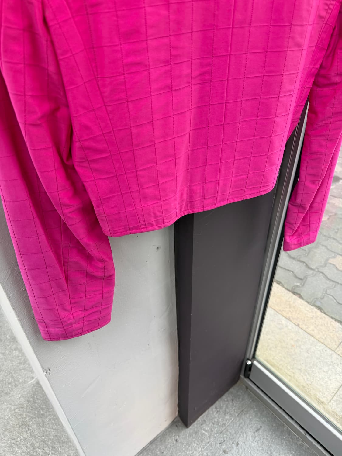 40/ 샤넬 Identification 00s 퀼팅 크롭 노카라 자켓 상품이미지10