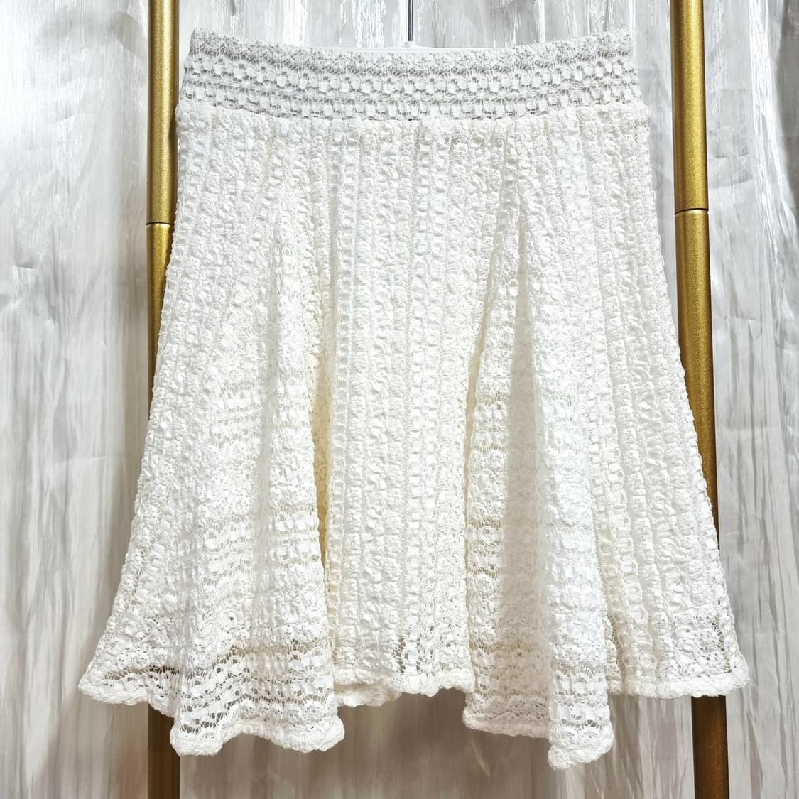 이로 IRO 아이보리 레이스 스커트 치마 허리밴딩 (표기34) 새상품 상품이미지1