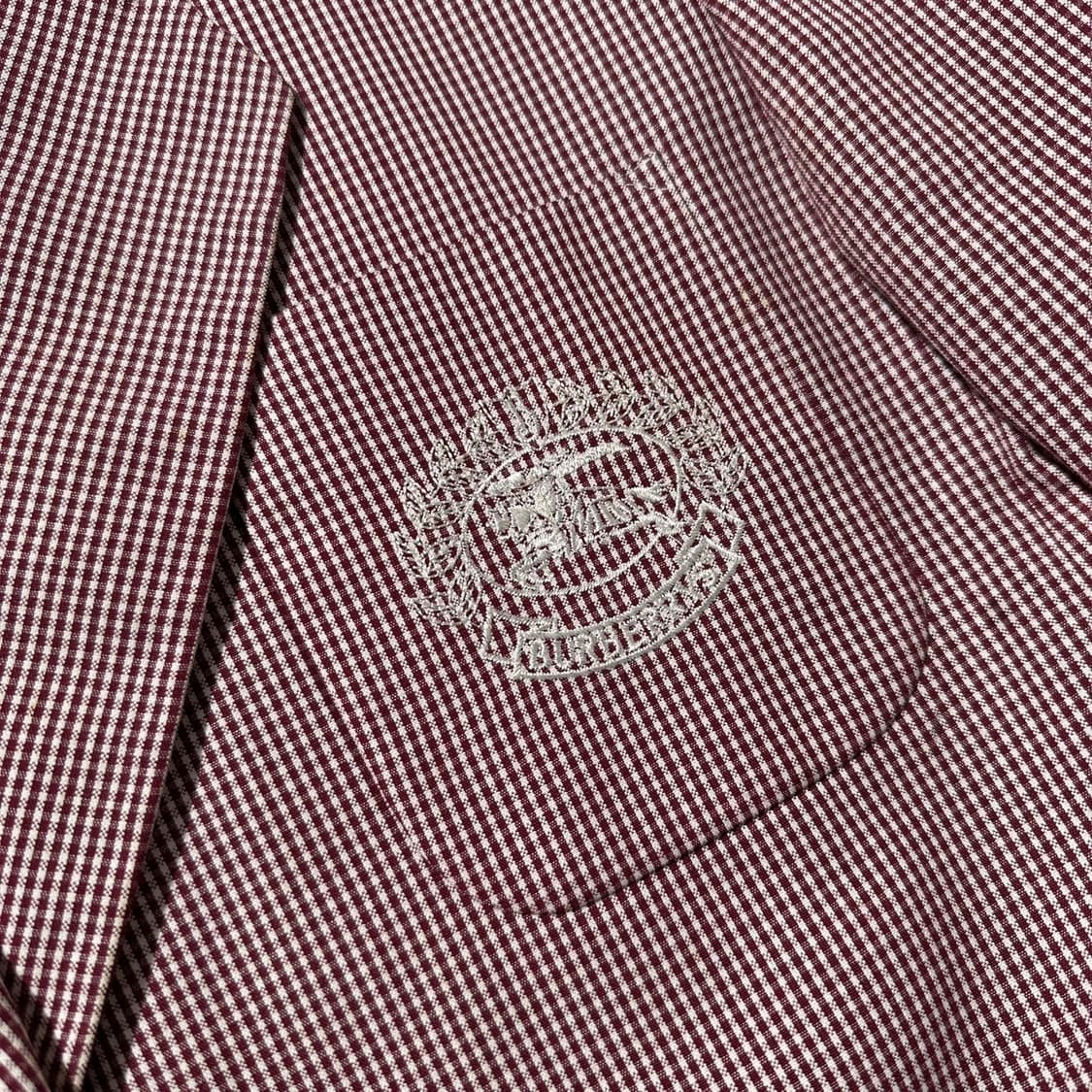 버버리 크레스트 로고 포켓 깅엄 체크 싱글 블레이저 상품이미지5