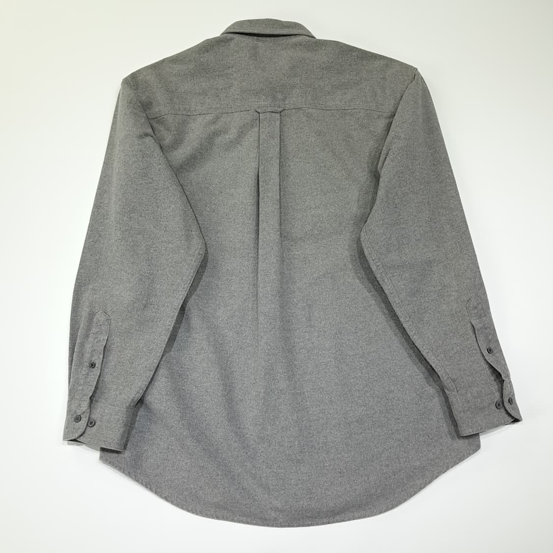 CL369 M 울리치 90s 멕시코판 가죽패치 플란넬 그레이 셔츠 남방 상품이미지6