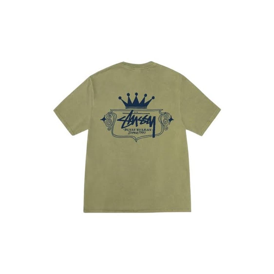 스투시 빌트 투 라스트 피그먼트 다이드 티셔츠 올리브 상품이미지1