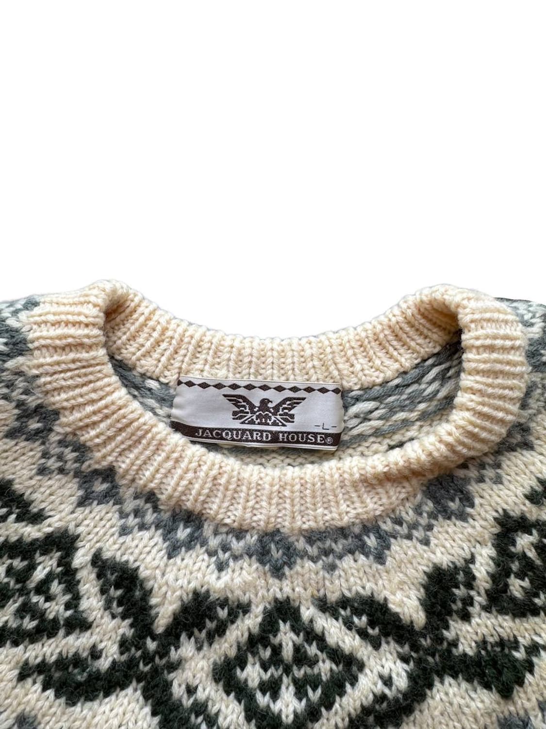 Jacquard House nordic wool sweater 상품이미지4