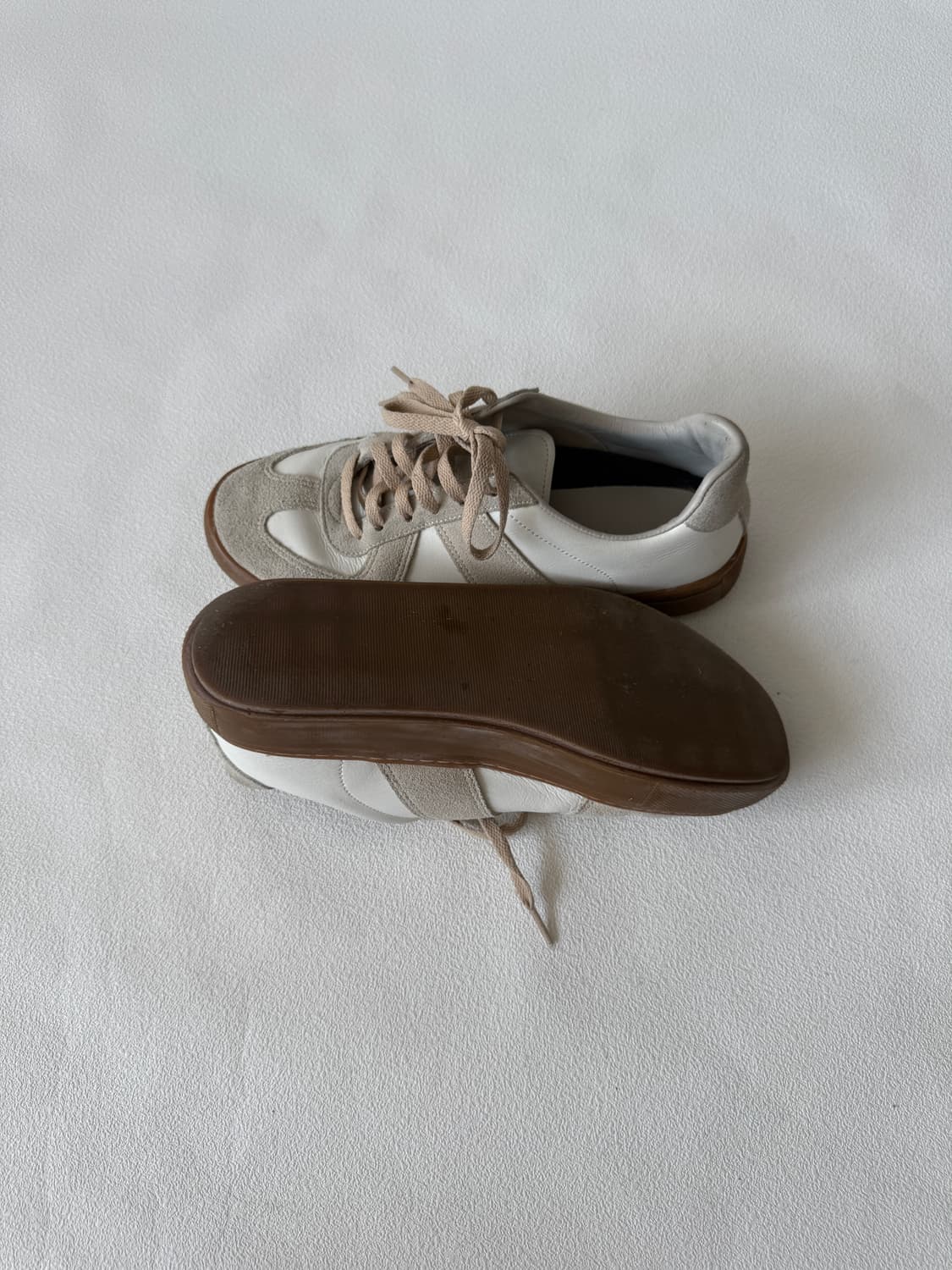 [255]Pre owned 레더&스웨이드 독일군 스니커즈 상품이미지6