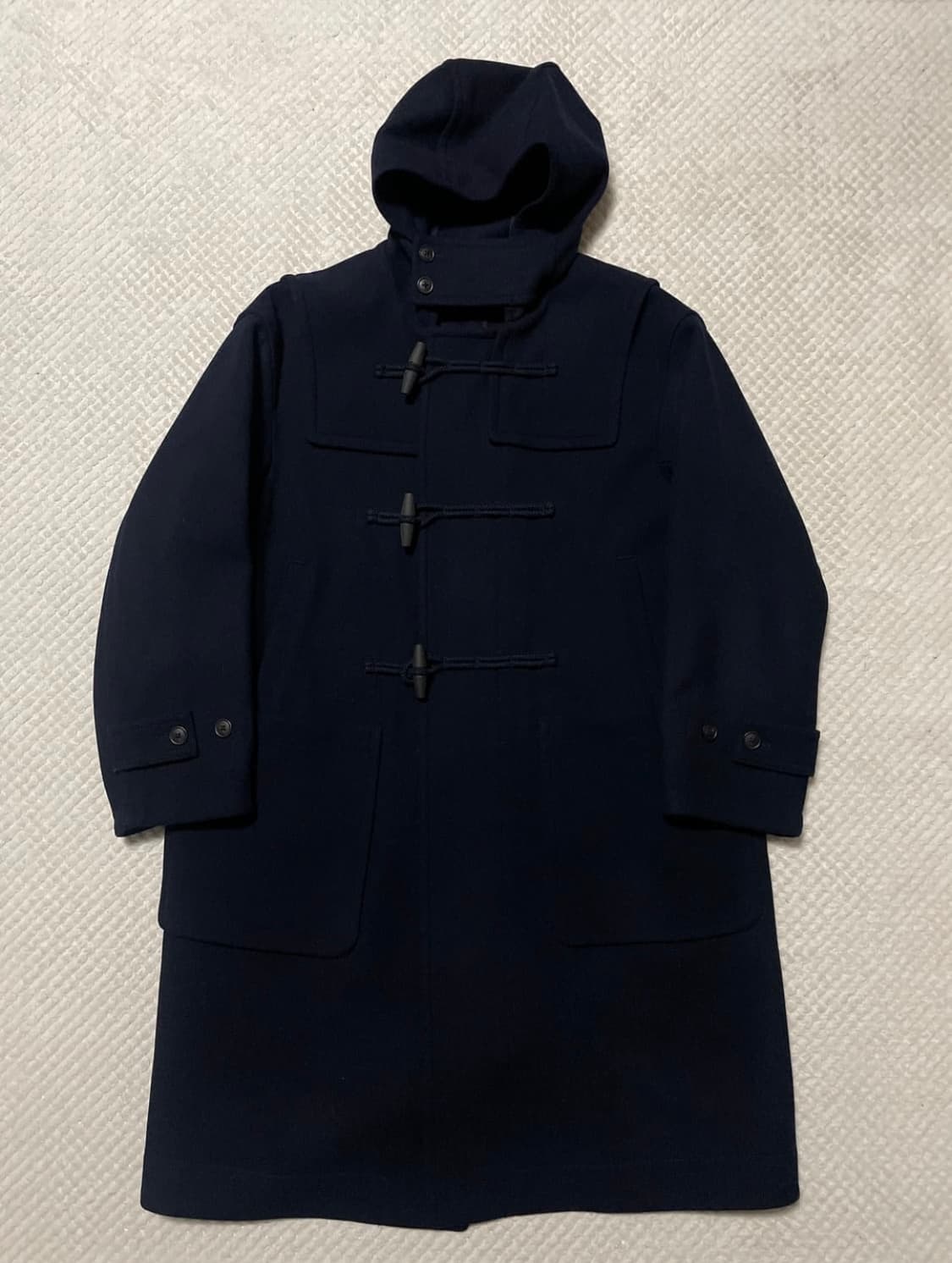 유니클로 X 질샌더 콜라보 오버사이즈 더플코트 네이비(클리닝O) 상품이미지4