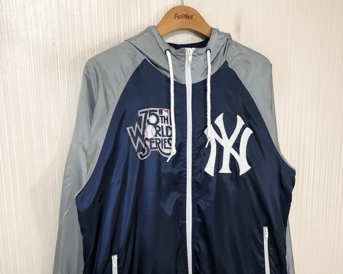 MLB 미첼앤네스 뉴욕양키스 75주년 월드시리즈 윈드브레이커자켓 M  상품이미지4