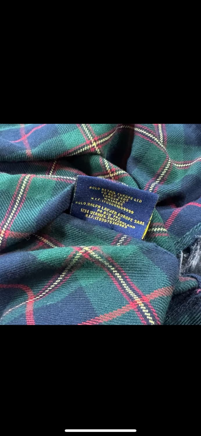 투티/0071 럭비 랄프로렌 타탄체크 셔츠 원피스 그린 상품이미지6