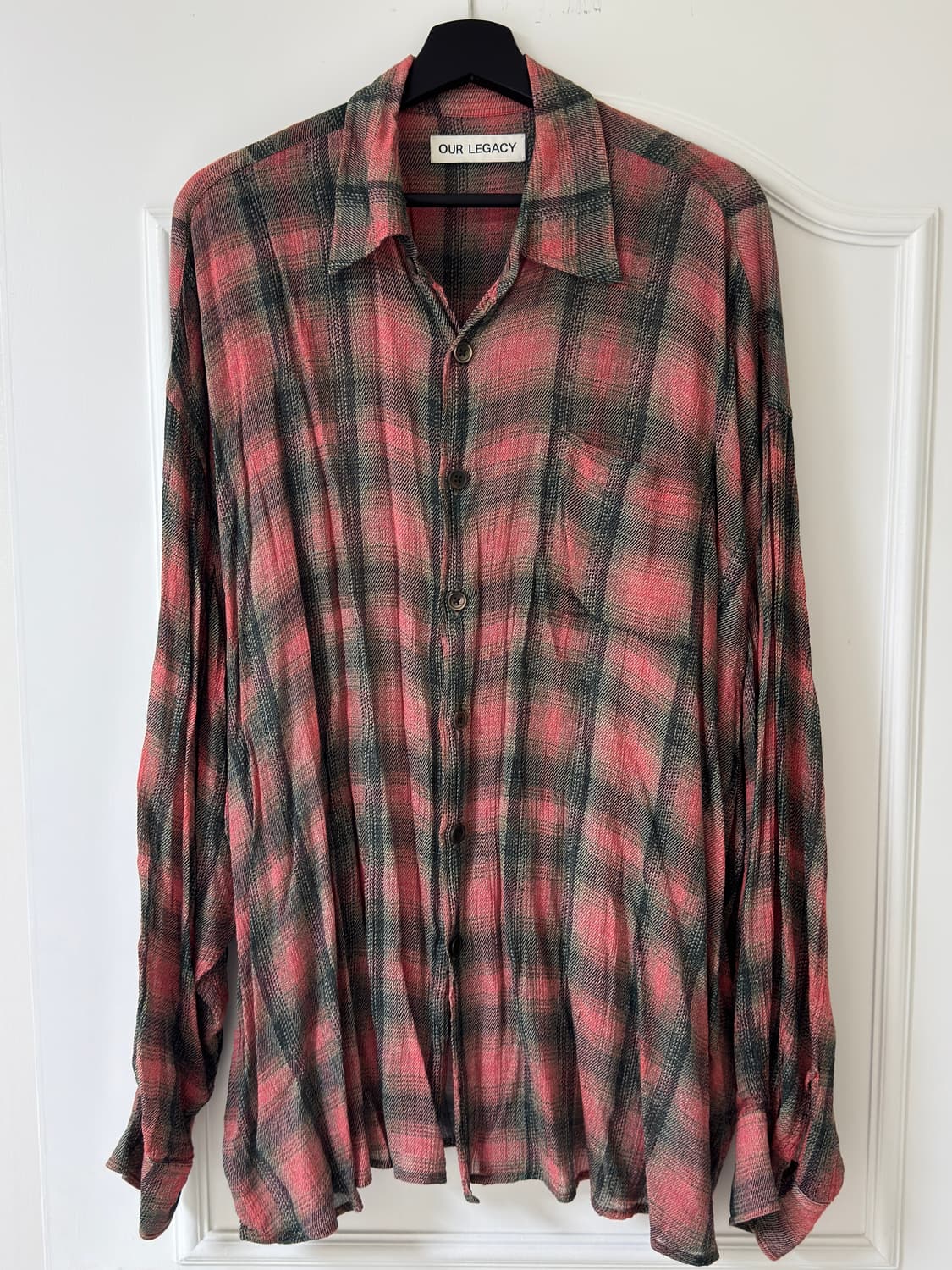 아워레가시 럼버 체크 버로우드 보로우드 셔츠 48 상품이미지2