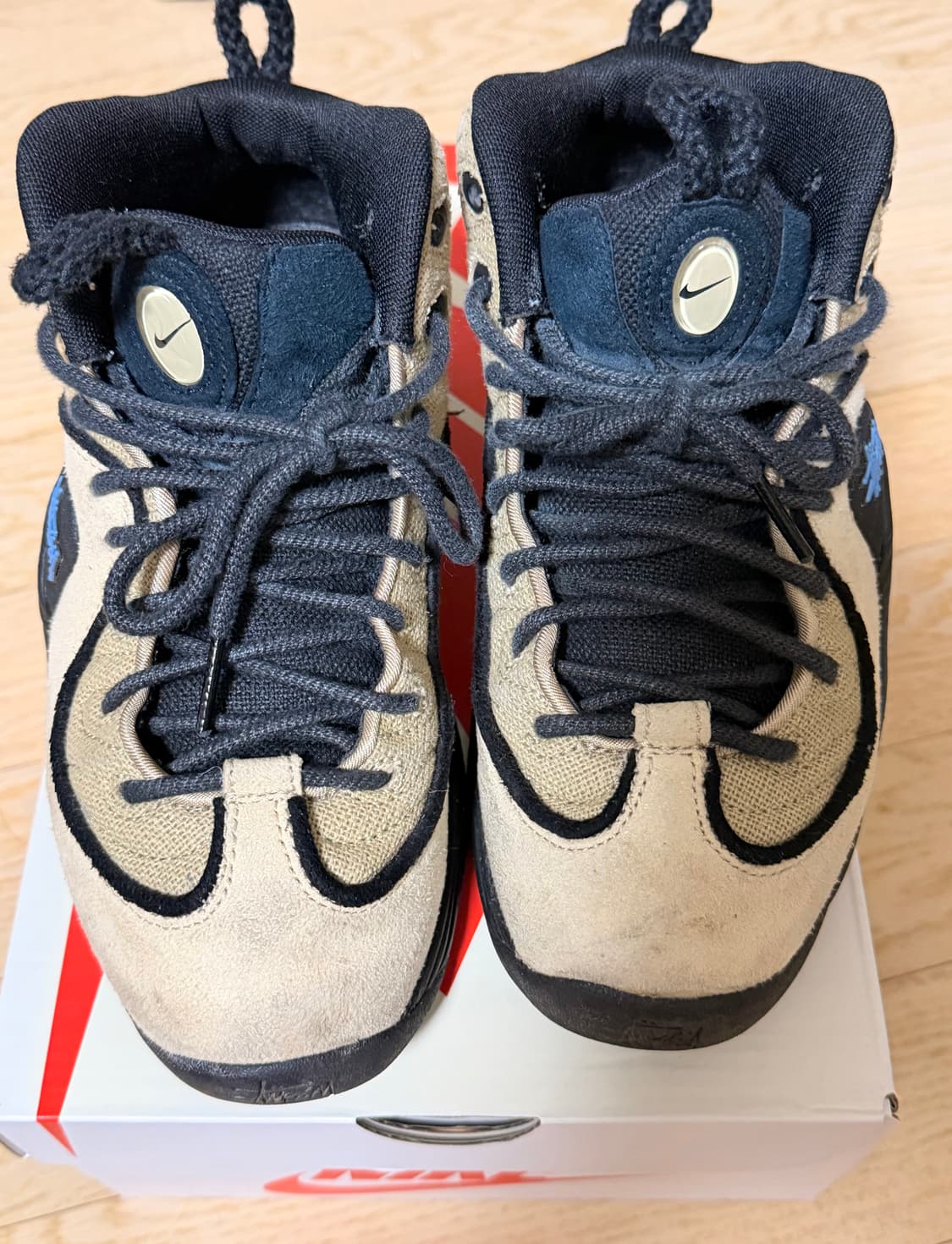 나이키 x 스투시 에어 페니2 라탄 앤 라임스톤 235 상품이미지1