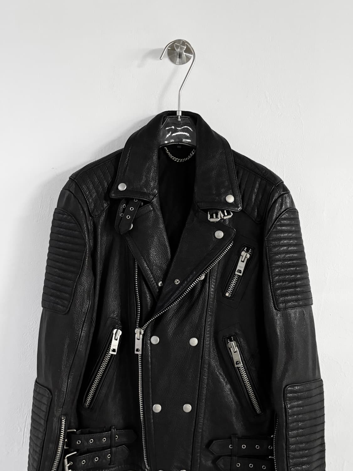 이탈리안 램스킨 바이커 자켓  상품이미지6