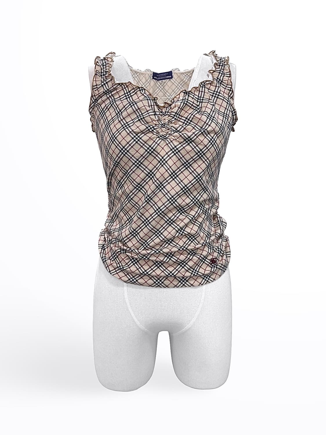 Burberry Beige Shirring Sleeveles Top 상품이미지2