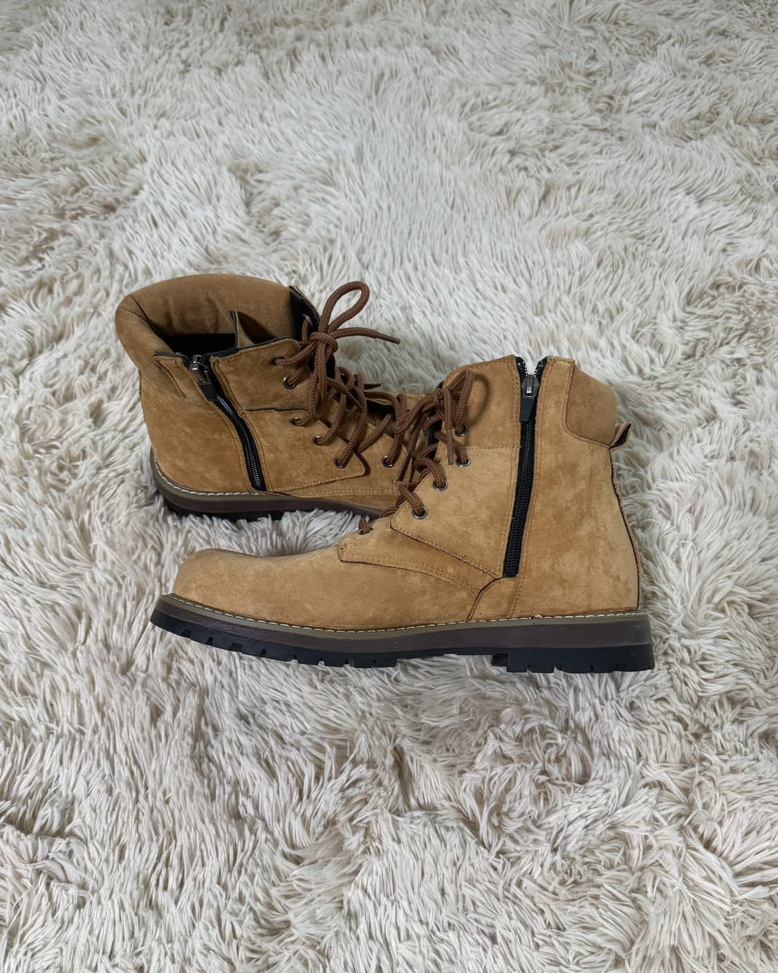 Camel Zipper Work Boots 상품이미지1