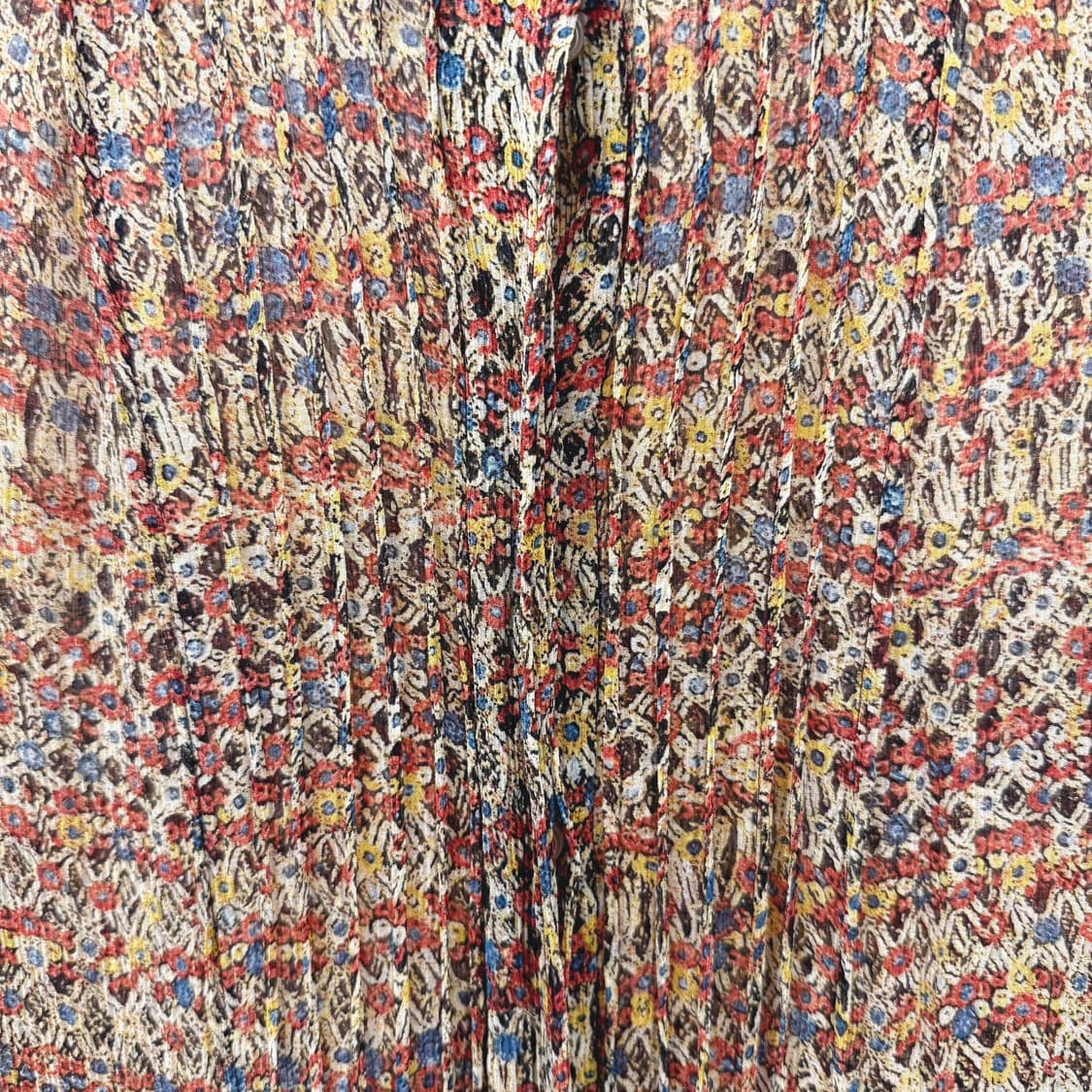 이자벨마랑 에뚜왈 플로럴 패턴 쉬폰 롱 원피스 셔링 디테일 멀티컬러 상품이미지6