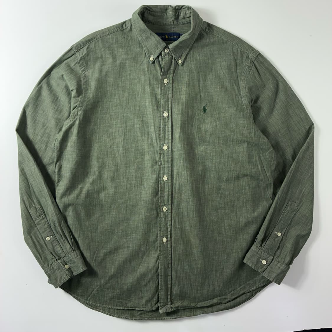 Polo  폴로 랄프로렌 자수 코튼 카키 셔츠  상품이미지1