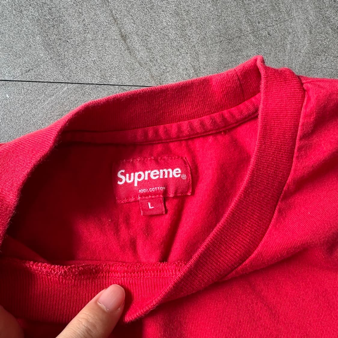 17SS 슈프림 디보시드 레드 티셔츠 상품이미지6