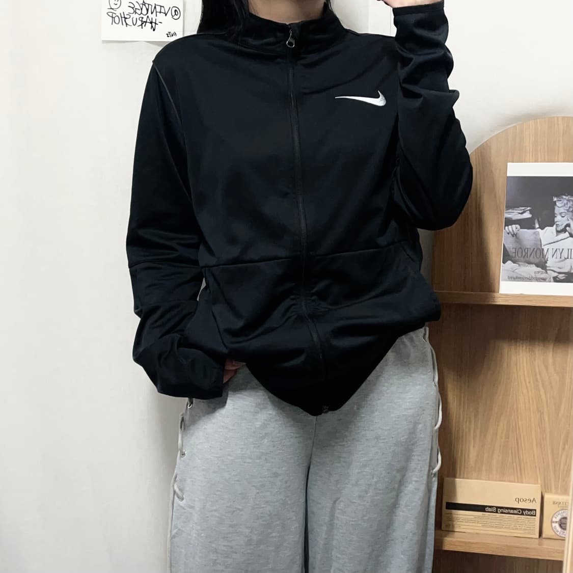 [정품] 나이키 블랙 스우시 져지 [ M ] 상품이미지1