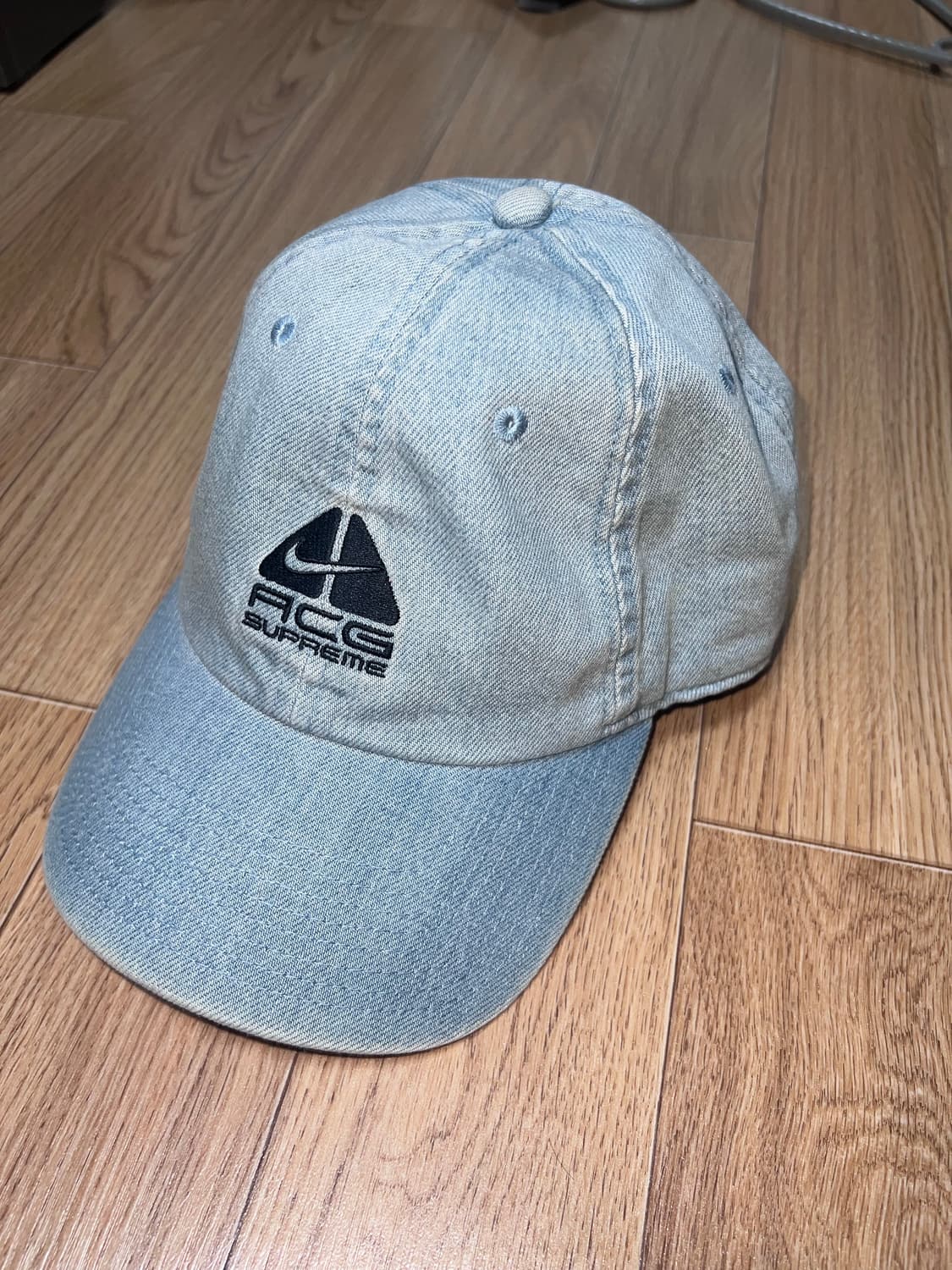 슈프림 x 나이키 ACG 데님 6-패널 캡 워시드 블루 - 22FW 상품이미지1