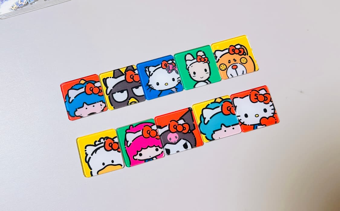 (2개세트)산리오 샤카샤카 핸드메이드 키링 상품이미지2