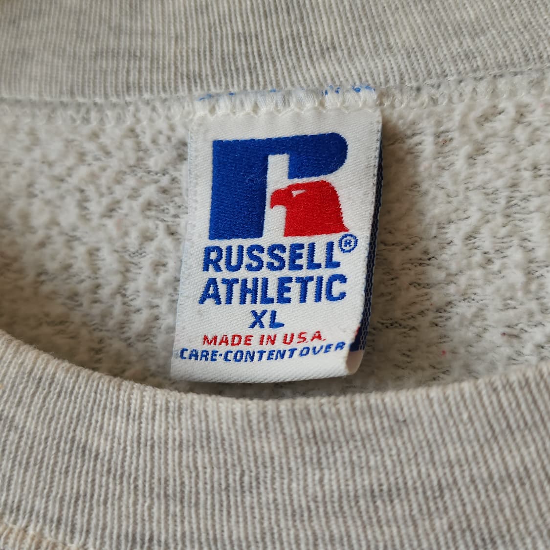 90s 러셀 맨투맨 스웻셔츠 노스웨스트 빈티지 레터링 그레이 XL 상품이미지5