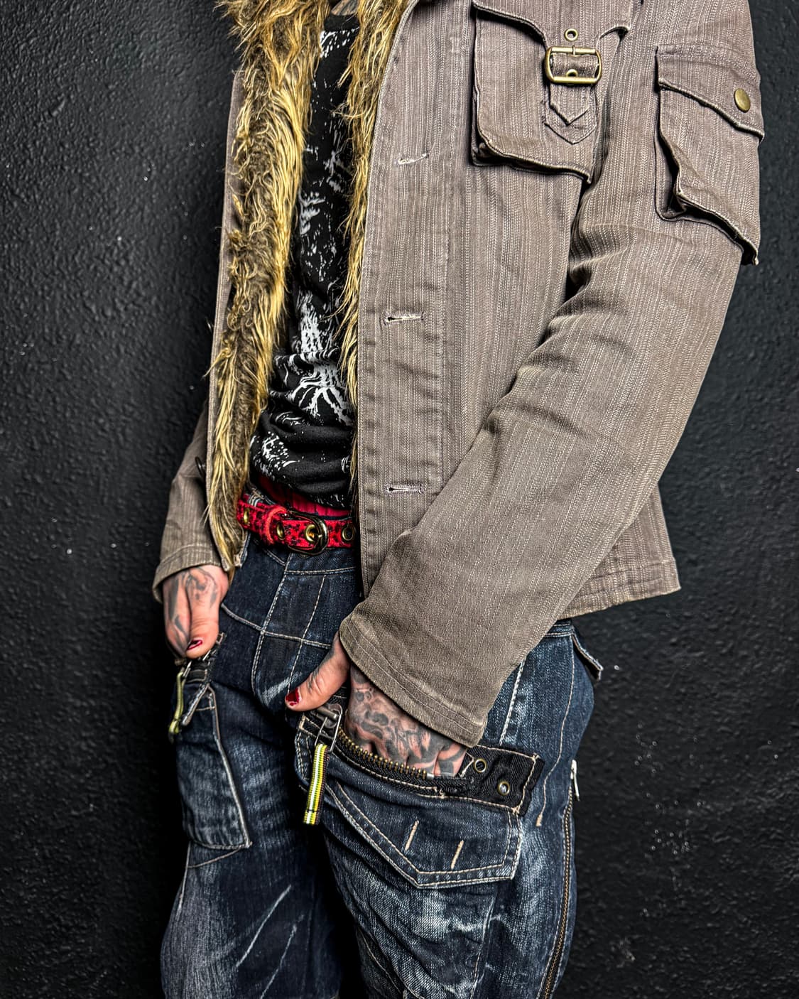 Fur Trim Military Jacket 상품이미지7