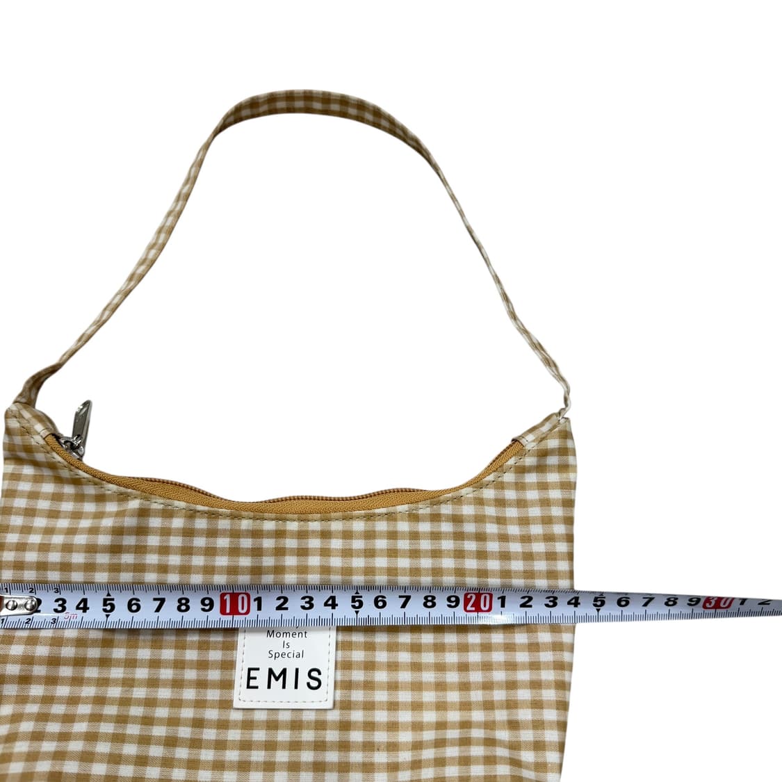 EMIS 이미스 체크 호보백 미니백 옐로우 가방 상품이미지6