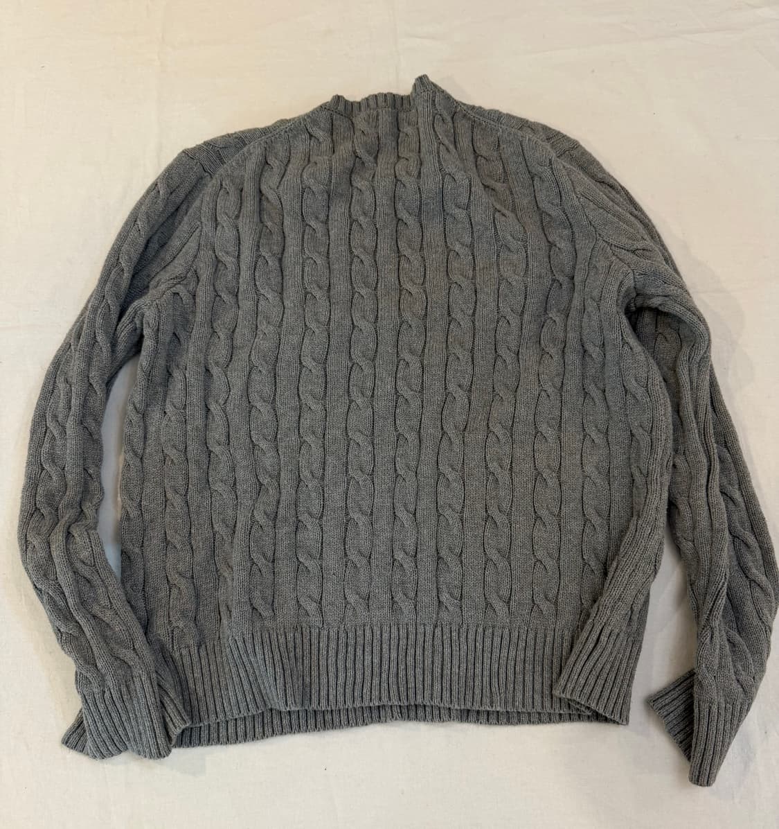 폴로 랄프로렌 신형 꽈배기 케이블 니트 그레이 상품이미지3