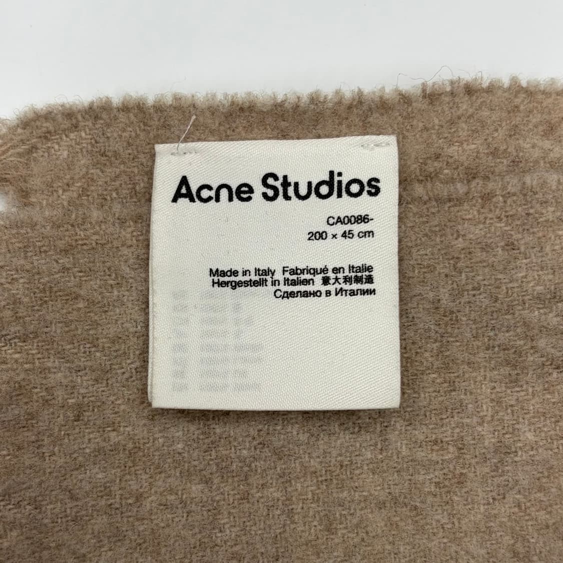 Acne studios 아크네 스튜디오 머플러 베이지  상품이미지4