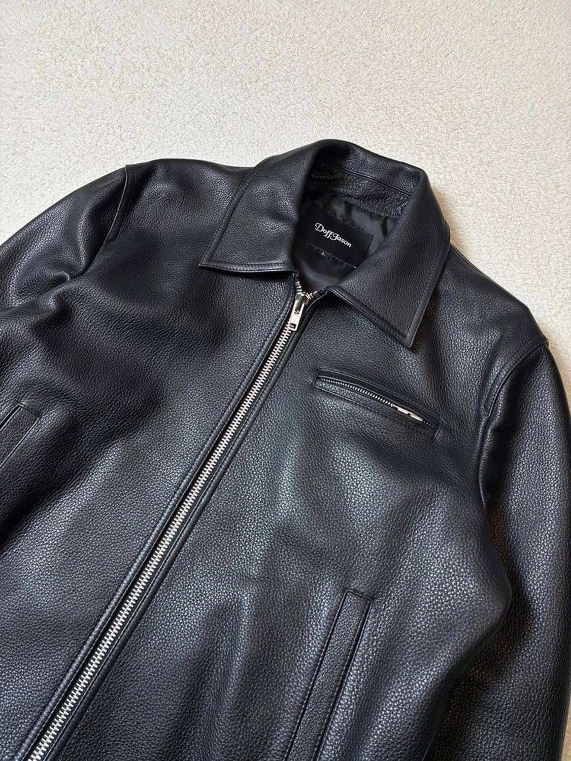 도프제이슨 DOFFJASON 카우하이드 싱글 레더 자켓 PN7728 상품이미지3