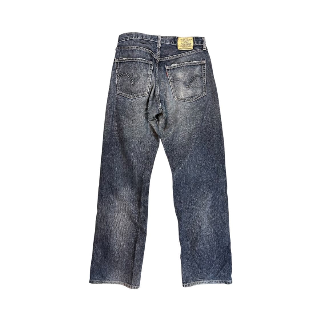 (M) 리바이스 JPN 인디고 워싱 데미지 스트레이트 데님팬츠 BD-01 상품이미지2