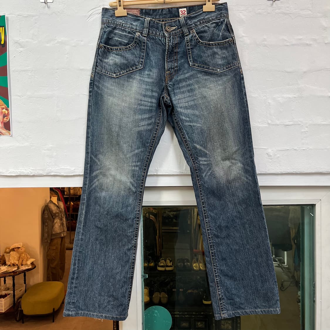 Rush Hour 빈티지 워싱 데님 팬츠 W32 상품이미지1