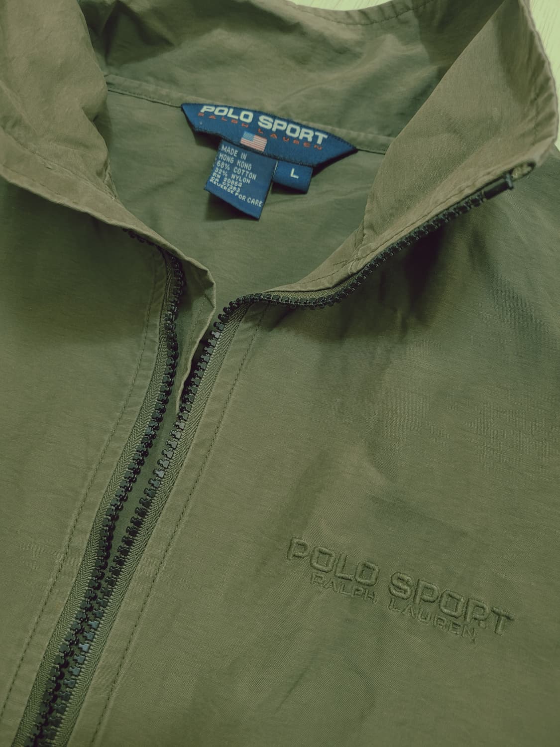 POLO SPORT 폴로 스포츠 빈티지 올리브 우븐재킷 상품이미지2