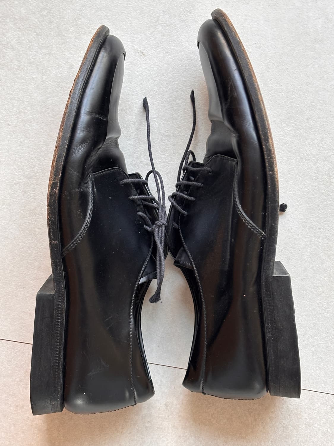 Vintage Prada SquareToe DerbyShoes UK8.5 상품이미지5