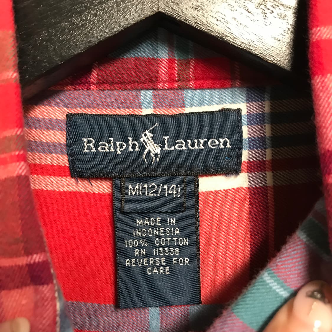 폴로 랄프로렌 체크 셔츠 M(W) 상품이미지5