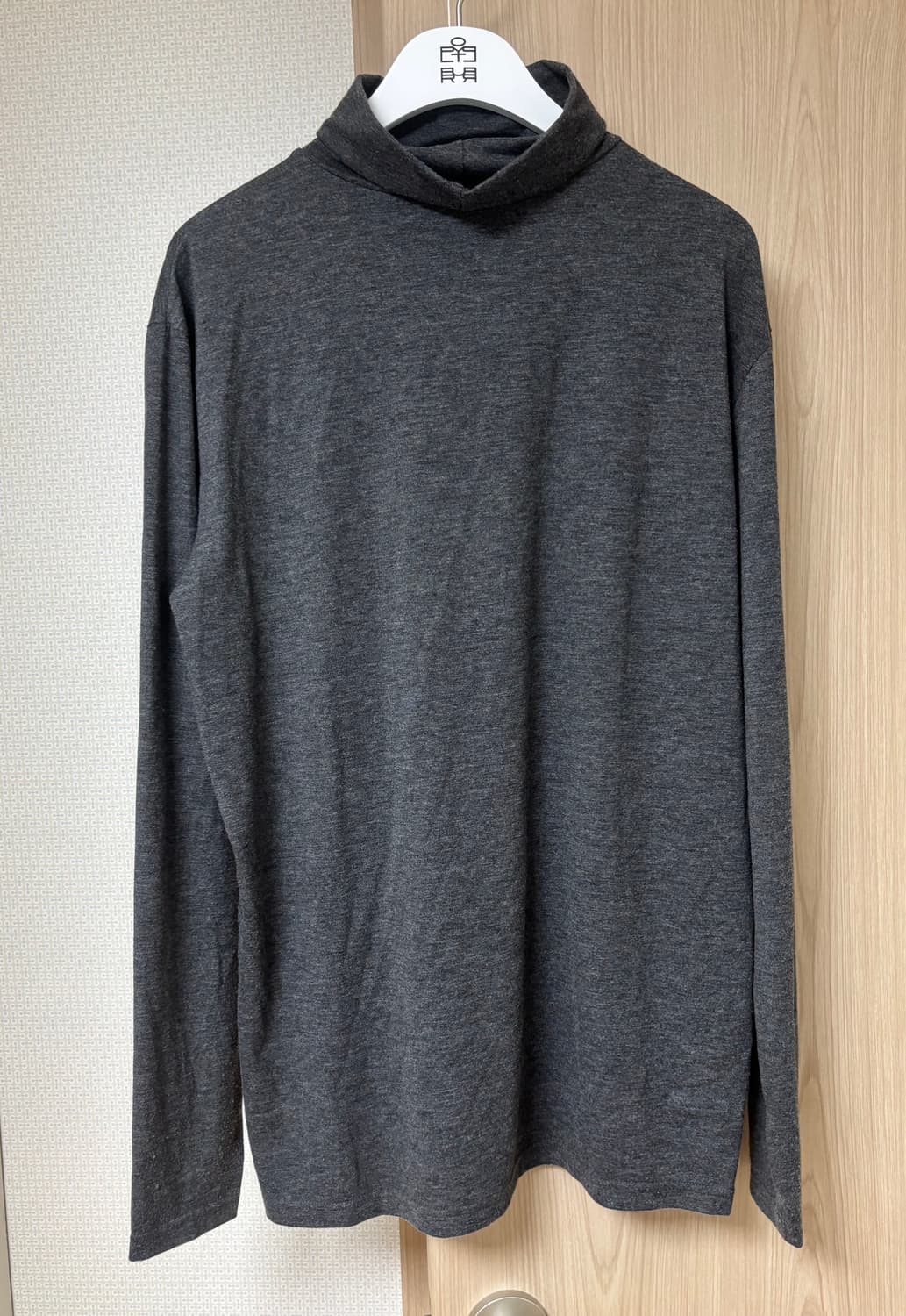 (3) 폴리테루 터틀넥 차콜 상품이미지1
