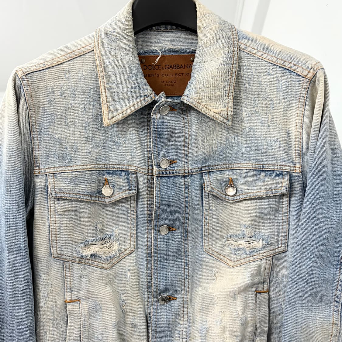 돌체앤가바나 컬렉션 데미지 데님 자켓 상품이미지5
