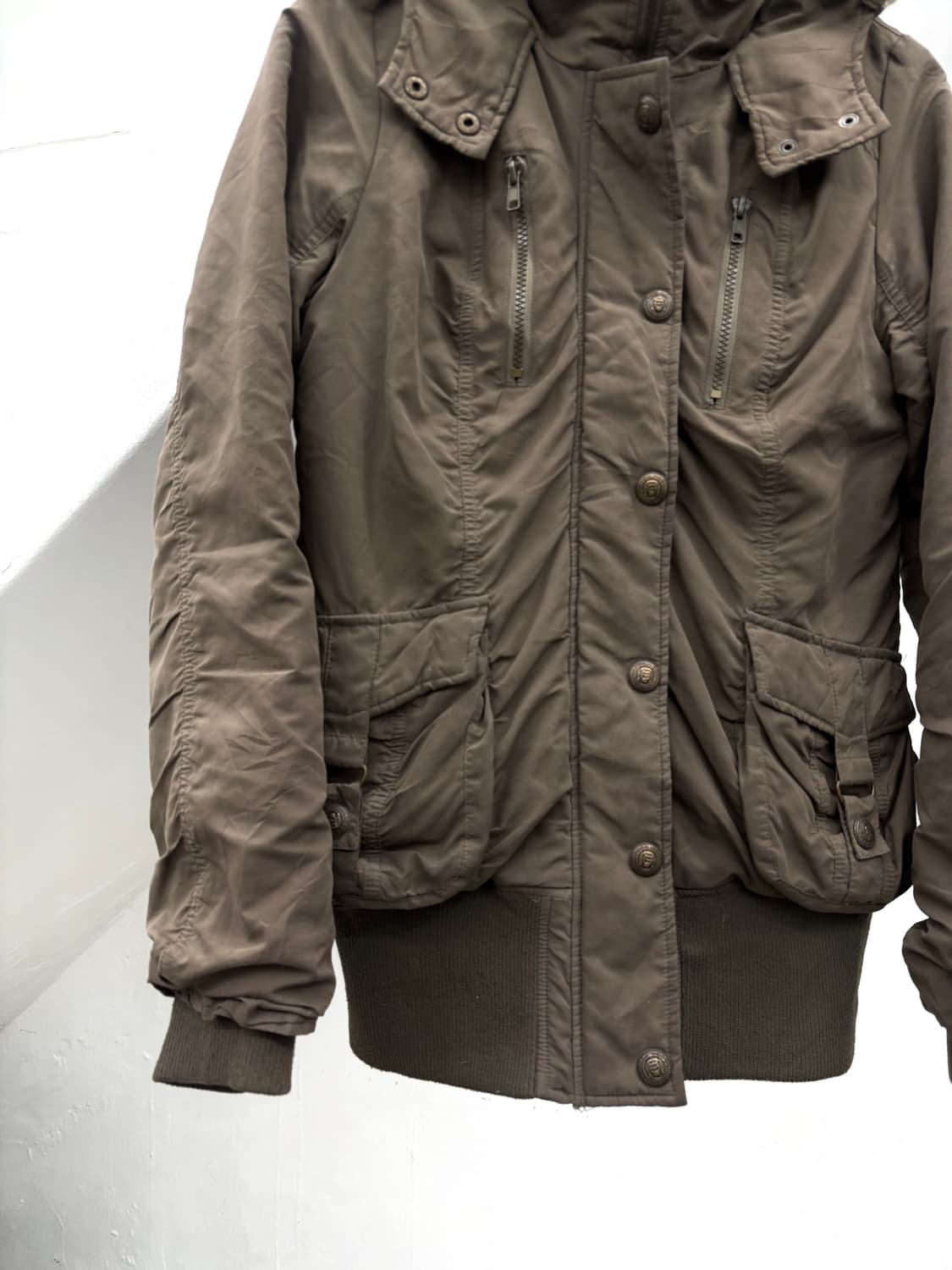 Grunge mood cargo pocket fur jacket  상품이미지3