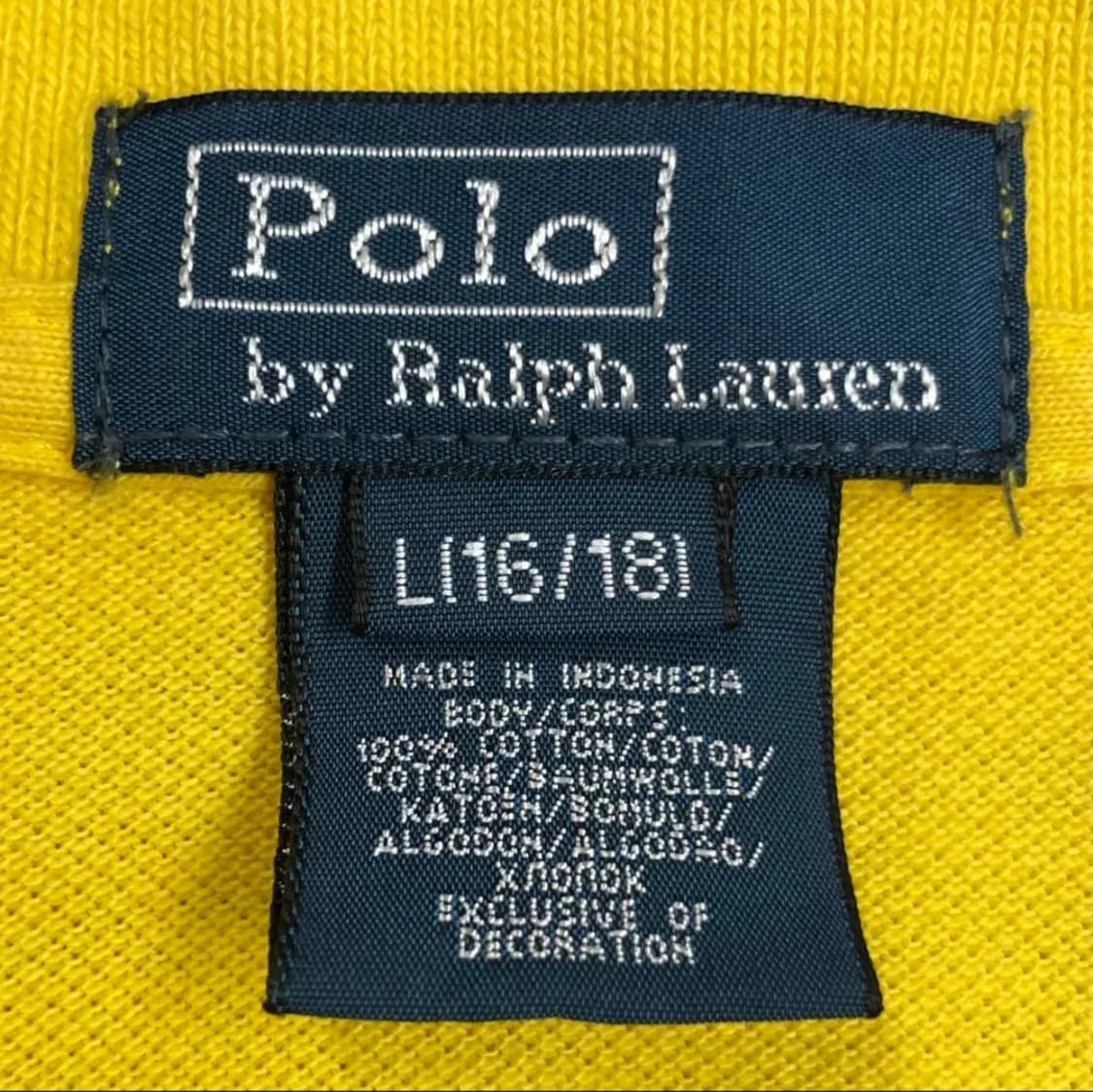 폴로 랄프로렌 옐로우 롱슬리브 L 상품이미지3