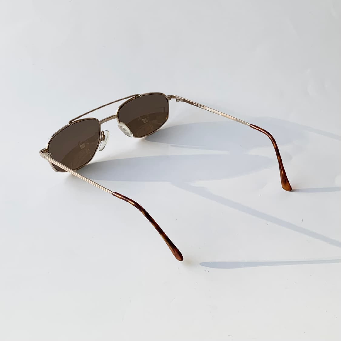 781 픽키 데드스탁 빈티지안경 투브릿지 슬림 메탈 브라운 선글라스 상품이미지5