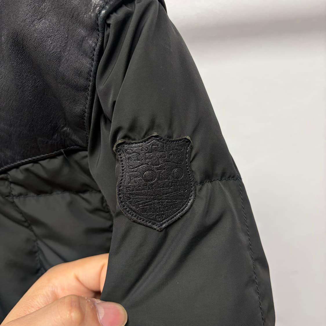 폴로 웨스턴 가죽패치 덕다운 자켓 상품이미지3