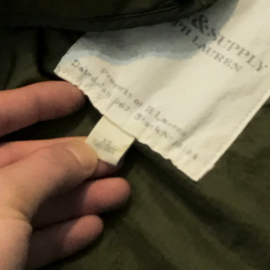 데님 앤 서플라이 독수리 자수 카키 퀼팅 자켓 여성 55 66 남성 97 상품이미지8