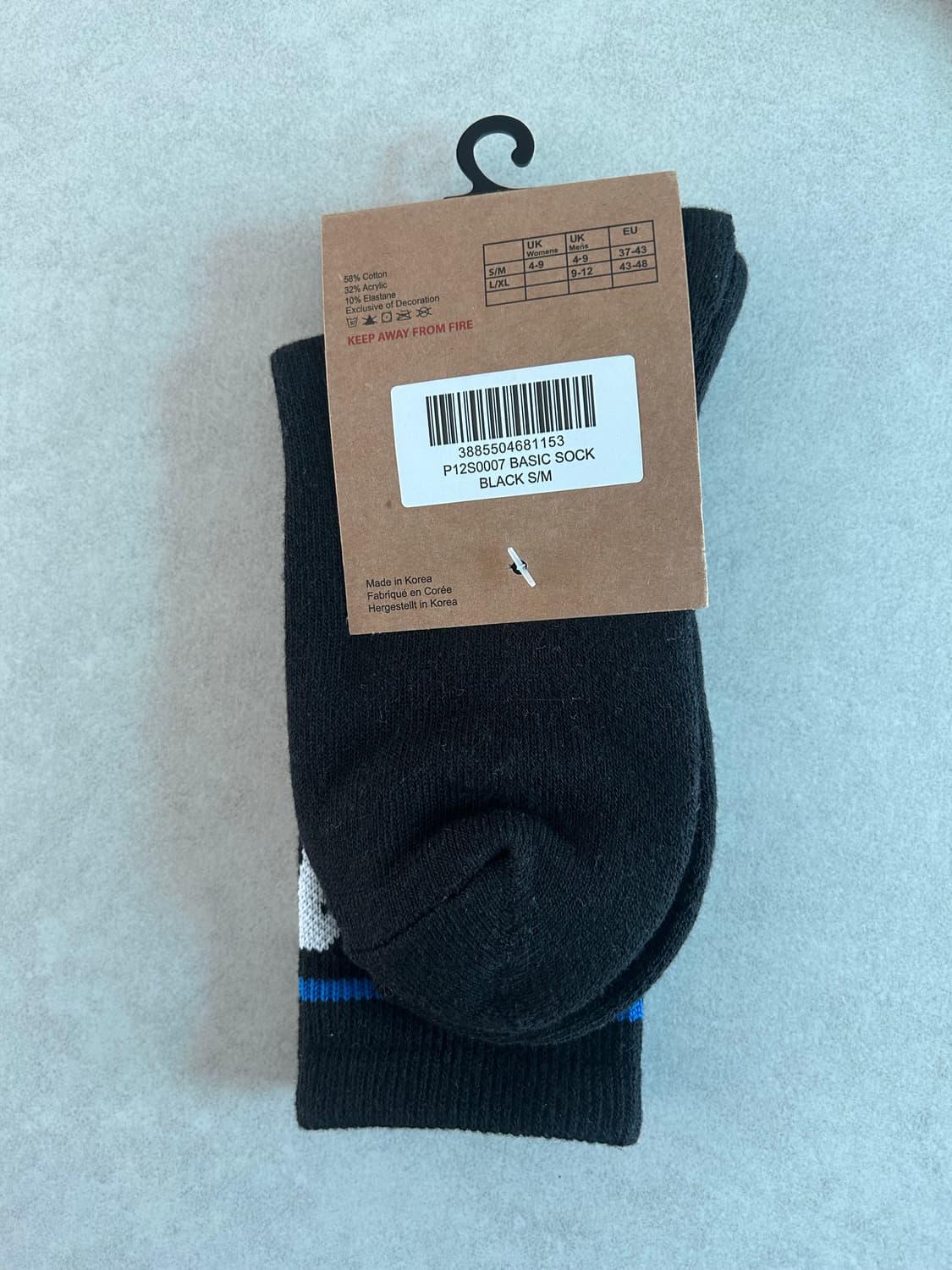 팔라스 베이지컬리 삭스 블랙 S/M 상품이미지2