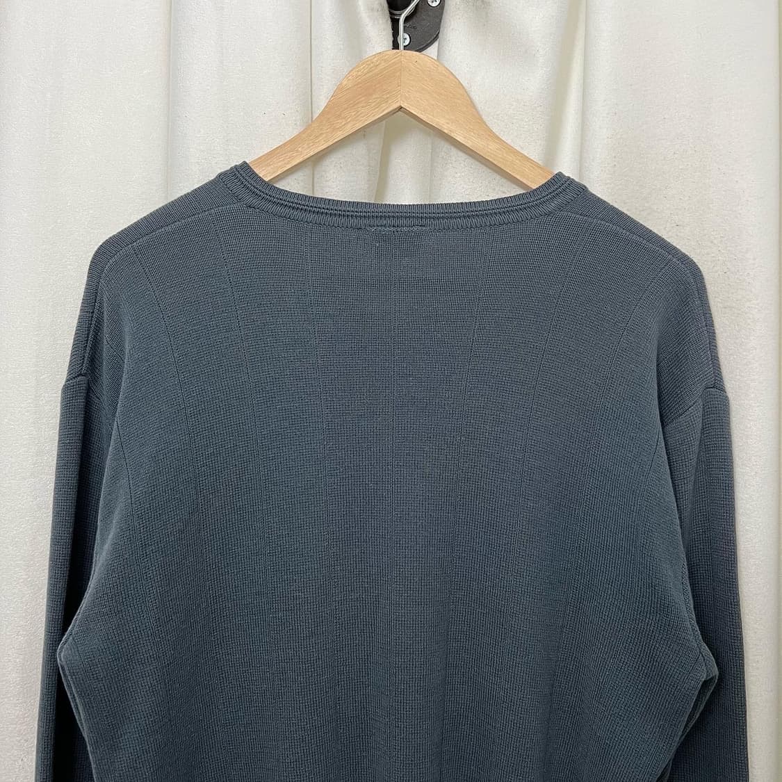 라코스테 그레이 스트라이프 브이넥 니트 상품이미지5