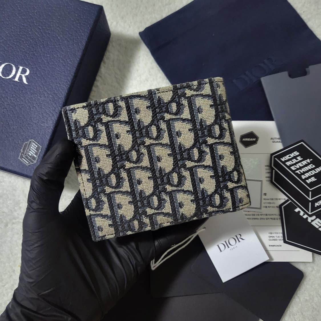 [크림판/새상품급] 디올 오블리크 반지갑  상품이미지3