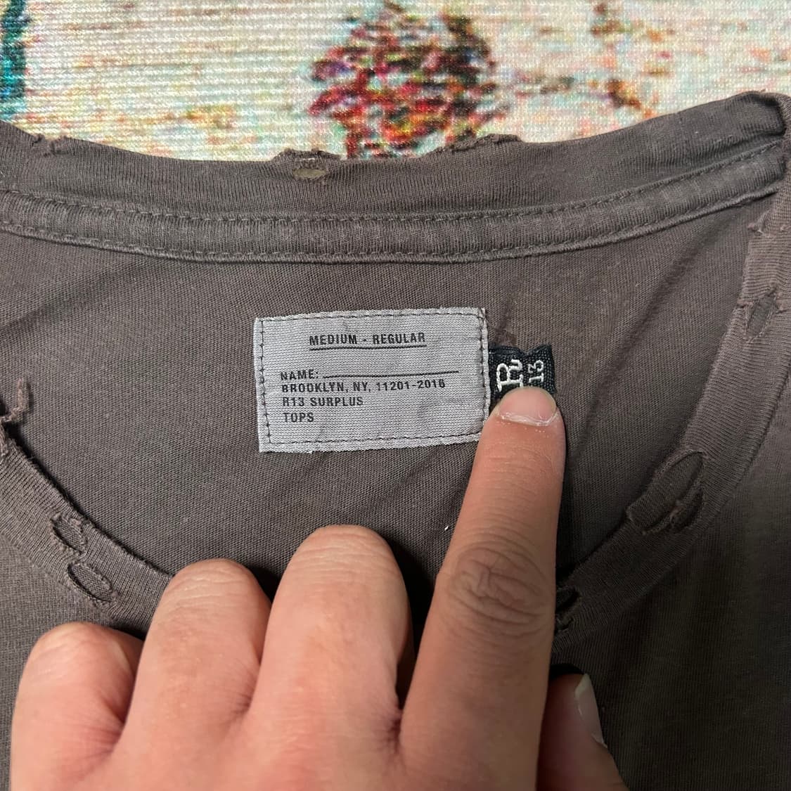 [L] R13 디스 디테일 반팔 상품이미지4