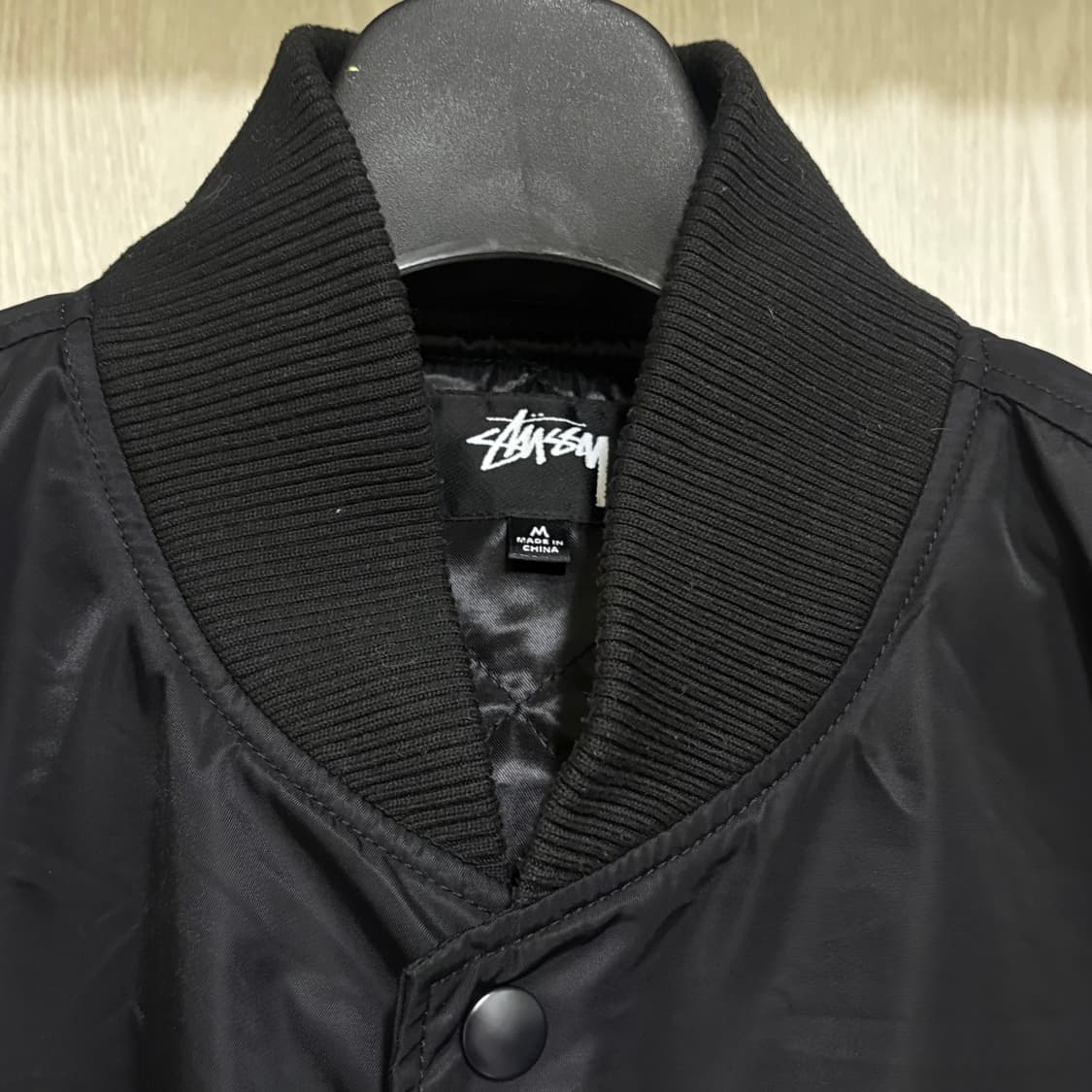 [M] 스투시 서프맨 스타디움 자켓 블랙 상품이미지3