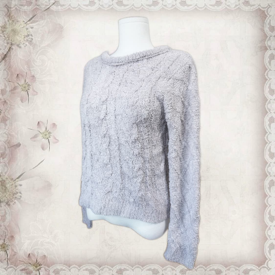 Axes Femme 엑시즈팜 히메갸루 폭닥 젤라또 와플 꽈베기 니트 상품이미지1