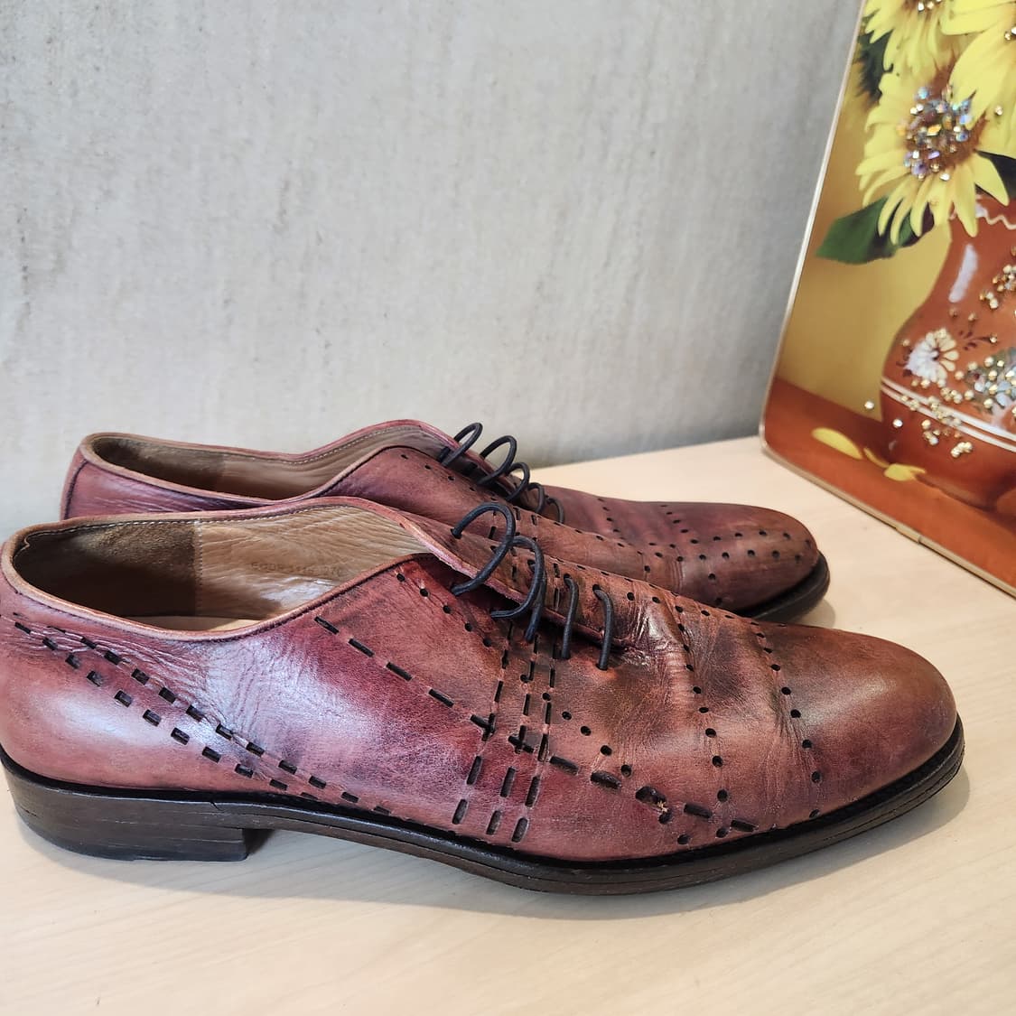 SPELLO 수제 버건디 옥스퍼드 👞 클래식 끝판왕 / 43사이즈
 상품이미지2