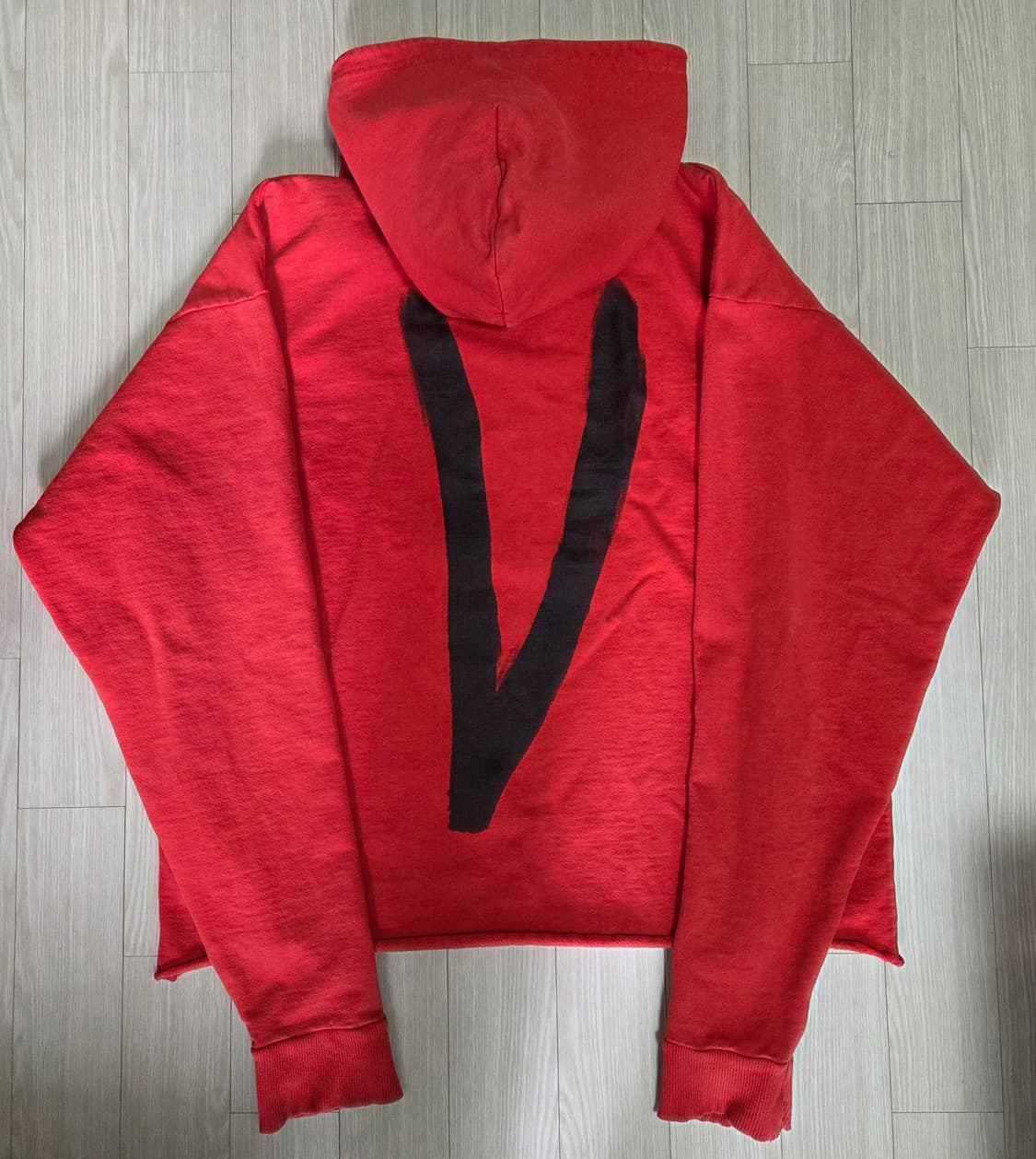 브이론 러브 레드 후디 상품이미지2