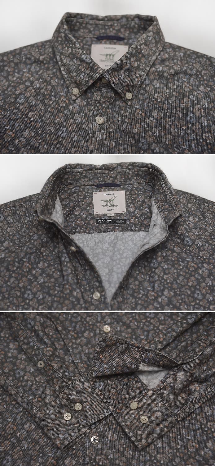 헨리코튼 텍스티나 플라워 올오버 긴팔 셔츠 (100-105) 상품이미지7