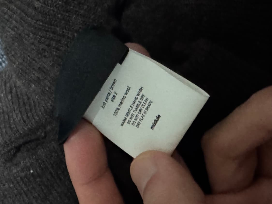 머듈 니트 팬츠 (브라운) 상품이미지3