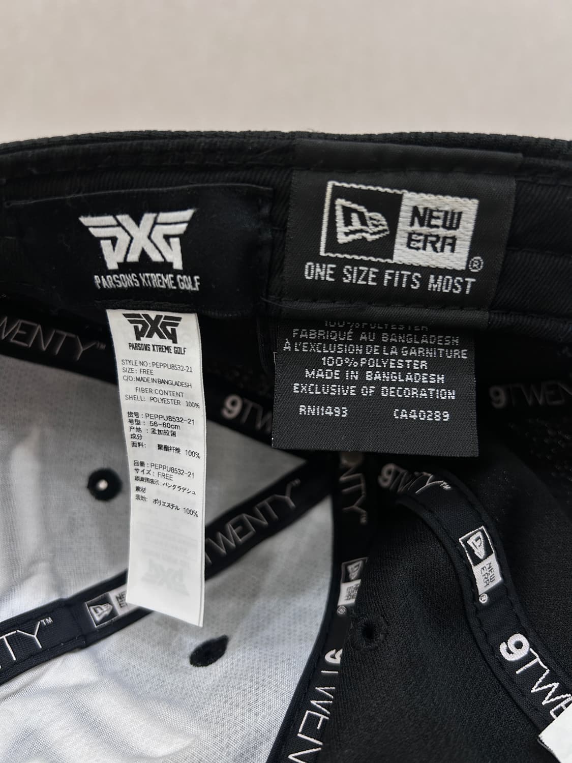 PXG 골프 블랙 볼캡 모자 56-60 상품이미지9